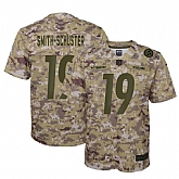 Youth Nike Steelers 19 JuJu Smith Schuster Camo Salute To Service Limited Jersey Dyin,baseball caps,new era cap wholesale,wholesale hats
